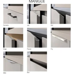 Bissolo Casa Cucine Complete<Cucina lineare moderna componibile: modello sky utopia bianca