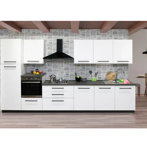 Bissolo Casa Cucine Complete<Cucina lineare moderna componibile: modello sky utopia bianca