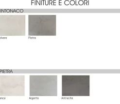 Bissolo Casa Cucine Complete<CUCINA MOD. FLY EVO 480X60 H. 240 PIETRA BIANCA
