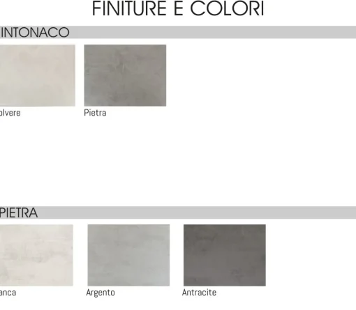 Bissolo Casa Cucine Complete<CUCINA MOD. FLY EVO 480X60 H. 240 PIETRA BIANCA