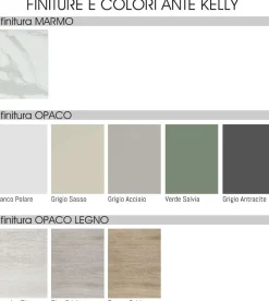 Bissolo Casa Cucine Complete<CUCINA MOD. KELLY CM 360X60 H.216 GRIGIO SASSO E ROVERE CALDO PROMO ACQUARIO