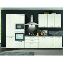 Bissolo Casa Cucine Complete<CUCINA MOD. KIRA CM 360X60 H.216 YOSEMITE GHIACCIO PROMO CANCRO