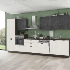 Bissolo Casa Cucine Complete<CUCINA MOD. MIRA COMP. LOLA CM 360X60 H.216 VERSIONE SINISTRA