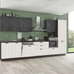 Bissolo Casa Cucine Complete<CUCINA MOD. MIRA COMP. LOLA CM 360X60 H.216 VERSIONE DESTRA