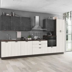 Bissolo Casa Cucine Complete<CUCINA MOD. MIRA COMP. RUNA CM 360X60 H.216 VERSIONE DESTRA