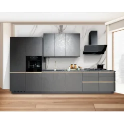 Bissolo Casa Cucine Complete<CUCINA MOD. SKY CM 390X60 H. 240 UTOPIA GRAFITE