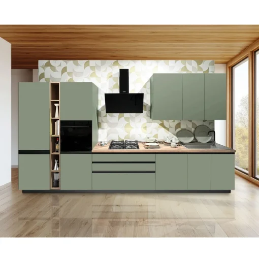 Bissolo Casa Cucine Complete<CUCINA MOD. SKY CM 410X60 H.240 GREEN