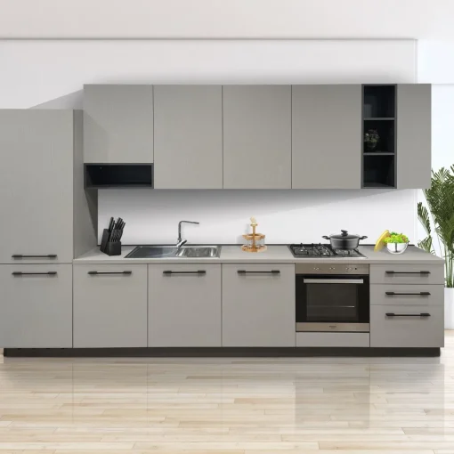 Bissolo Casa Cucine Complete<CUCINA MOD.SKY CM 360X60 H.240 UTOPIA SETA