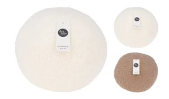 Bissolo Casa Cuscini D'arredo<CUSCINO DA SEDUTA EFFETTO PELUCHE BIANCO/MARRONE D. 20CM ASS.: vendita online CUSCINO DA SEDUTA EFFETTO PELUCHE BIANCO/MARRONE D. 20CM ASS. in offerta