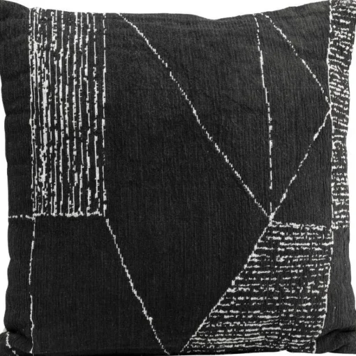 Bissolo Casa Cuscini D'arredo<CUSCINO OPACO NET CM 45X45 NERO E BIANCO: vendita online CUSCINO OPACO NET CM 45X45 NERO E BIANCO in offerta