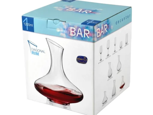 Bissolo Casa Bicchieri Caraffe E Decanter<DECANTER BAR TAGLIO DIAGONALE IN VETRO TRASPARENTE 1.2LT
