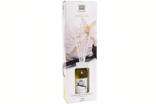 Bissolo Casa Deodoranti Per Ambiente<DIFFUSORE DI ESSENZA CON BACCHETTE IN COTONE 125ML VANIGLIA: vendita online DIFFUSORE DI ESSENZA CON BACCHETTE IN COTONE 125ML VANIGLIA in offerta
