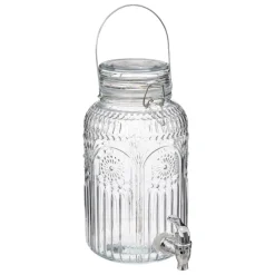 Bissolo Casa Bicchieri Caraffe E Decanter<DISPENSER BEVANDE MONA 3.8LT CM 21.5X16 H.29 IN VETRO TRASPARENTE
