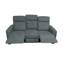 Bissolo Casa Divani A 3 Posti<DIVANO 3 POSTI ENEA CON RELAX MANUALE IN TESSUTO GRIGIO SCURO : vendita online DIVANO 3 POSTI ENEA CON RELAX MANUALE IN TESSUTO GRIGIO SCURO in offerta