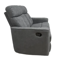 Bissolo Casa Divani A 3 Posti<DIVANO 3 POSTI ENEA CON RELAX MANUALE IN TESSUTO GRIGIO SCURO : vendita online DIVANO 3 POSTI ENEA CON RELAX MANUALE IN TESSUTO GRIGIO SCURO in offerta