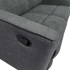 Bissolo Casa Divani A 3 Posti<DIVANO 3 POSTI ENEA CON RELAX MANUALE IN TESSUTO GRIGIO SCURO : vendita online DIVANO 3 POSTI ENEA CON RELAX MANUALE IN TESSUTO GRIGIO SCURO in offerta
