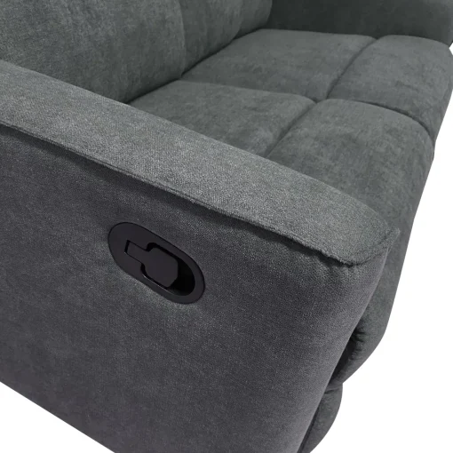 Bissolo Casa Divani A 3 Posti<DIVANO 3 POSTI ENEA CON RELAX MANUALE IN TESSUTO GRIGIO SCURO : vendita online DIVANO 3 POSTI ENEA CON RELAX MANUALE IN TESSUTO GRIGIO SCURO in offerta