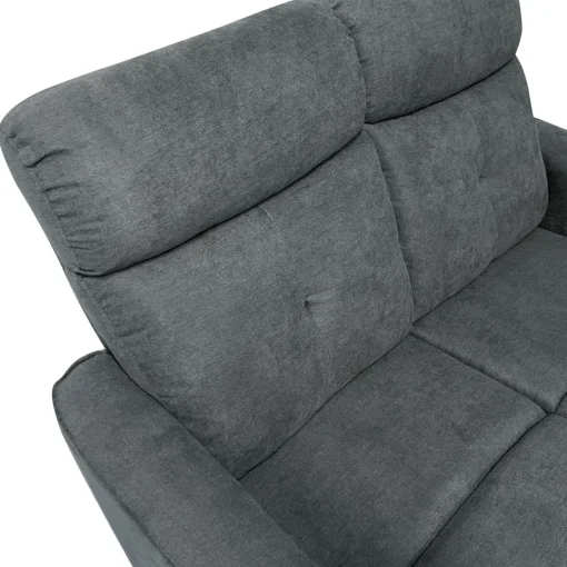 Bissolo Casa Divani A 3 Posti<DIVANO 3 POSTI ENEA CON RELAX MANUALE IN TESSUTO GRIGIO SCURO : vendita online DIVANO 3 POSTI ENEA CON RELAX MANUALE IN TESSUTO GRIGIO SCURO in offerta