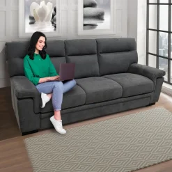 Bissolo Casa Divani Letto|Divani A 3 Posti<DIVANO 3 POSTI FLAVIA CM 213 CON CARRELLO ESTRAIBILE FLAVIA IN TESSUTO DARK GREY : vendita online DIVANO 3 POSTI FLAVIA CM 213 CON CARRELLO ESTRAIBILE FLAVIA IN TESSUTO DARK GREY in offerta