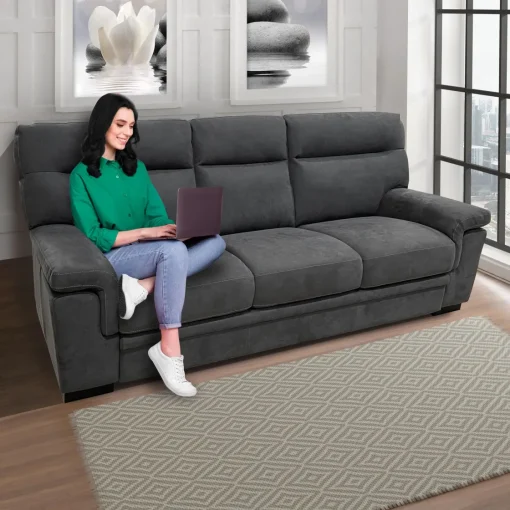 Bissolo Casa Divani Letto|Divani A 3 Posti<DIVANO 3 POSTI FLAVIA CM 213 CON CARRELLO ESTRAIBILE FLAVIA IN TESSUTO DARK GREY : vendita online DIVANO 3 POSTI FLAVIA CM 213 CON CARRELLO ESTRAIBILE FLAVIA IN TESSUTO DARK GREY in offerta