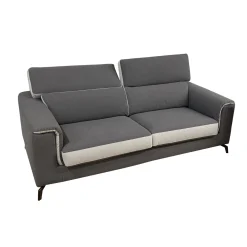 Bissolo Casa Divani A 3 Posti<DIVANO 3 POSTI GWEN IN TESSUTO GRIGIO SCURO E SILVER: vendita online DIVANO 3 POSTI GWEN IN TESSUTO GRIGIO SCURO E SILVER in offerta