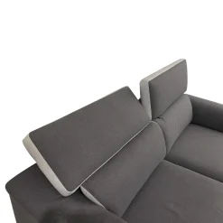 Bissolo Casa Divani A 3 Posti<DIVANO 3 POSTI GWEN IN TESSUTO GRIGIO SCURO E SILVER: vendita online DIVANO 3 POSTI GWEN IN TESSUTO GRIGIO SCURO E SILVER in offerta