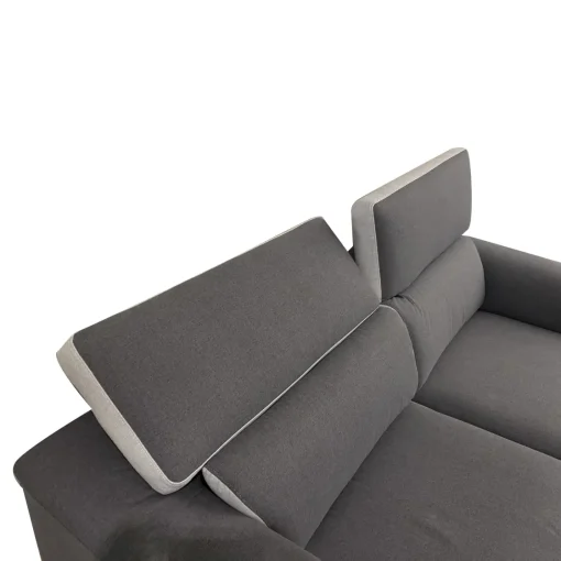 Bissolo Casa Divani A 3 Posti<DIVANO 3 POSTI GWEN IN TESSUTO GRIGIO SCURO E SILVER: vendita online DIVANO 3 POSTI GWEN IN TESSUTO GRIGIO SCURO E SILVER in offerta