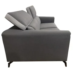 Bissolo Casa Divani A 3 Posti<DIVANO 3 POSTI GWEN IN TESSUTO GRIGIO SCURO E SILVER: vendita online DIVANO 3 POSTI GWEN IN TESSUTO GRIGIO SCURO E SILVER in offerta
