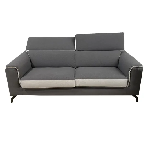 Bissolo Casa Divani A 3 Posti<DIVANO 3 POSTI GWEN IN TESSUTO GRIGIO SCURO E SILVER: vendita online DIVANO 3 POSTI GWEN IN TESSUTO GRIGIO SCURO E SILVER in offerta