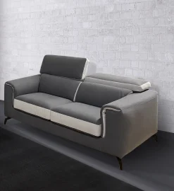 Bissolo Casa Divani A 2 Posti<DIVANO 2 POSTI GWEN IN TESSUTO GRIGIO E SILVER: vendita online DIVANO 2 POSTI GWEN IN TESSUTO GRIGIO E SILVER in offerta