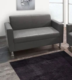 Bissolo Casa Divani A 2 Posti<DIVANO 2 POSTI MOD. JACOPO IN ECOPELLE GRIGIO VINTAGE: vendita online DIVANO 2 POSTI MOD. JACOPO IN ECOPELLE GRIGIO VINTAGE in offerta