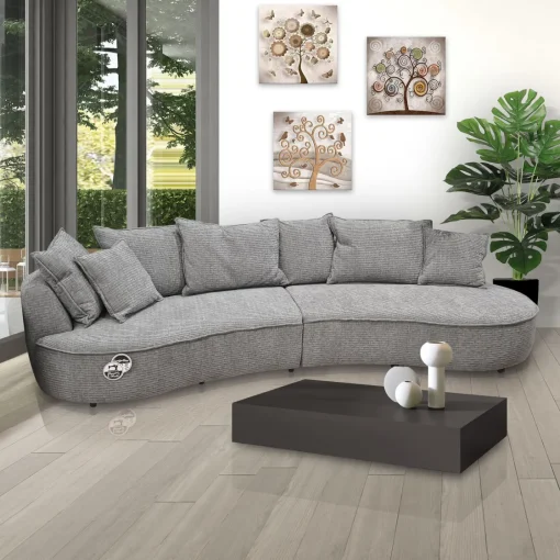 Bissolo Casa Divani Xxl|Divani Angolari<DIVANO 3 POSTI MOD. LEVI CON TERMINALE IN TESSUTO GRIGIO: vendita online DIVANO 3 POSTI MOD. LEVI CON TERMINALE IN TESSUTO GRIGIO in offerta