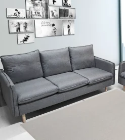Bissolo Casa Divani A 3 Posti<DIVANO 3 POSTI MOD.DARIO IN TESSUTO GRIGIO : vendita online DIVANO 3 POSTI MOD.DARIO IN TESSUTO GRIGIO in offerta