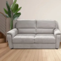 Bissolo Casa Divani Letto<DIVANO 3 POSTI MOD.ELBA CON CARRELLO ESTRAIBILE TESSUTO GRIGIO CHIARO: vendita online DIVANO 3 POSTI MOD.ELBA CON CARRELLO ESTRAIBILE TESSUTO GRIGIO CHIARO in offerta