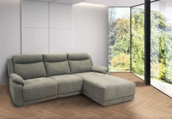Bissolo Casa Divani Angolari<Divano con Chaise Longue: Divano Angolare con Recliner Elettrico
