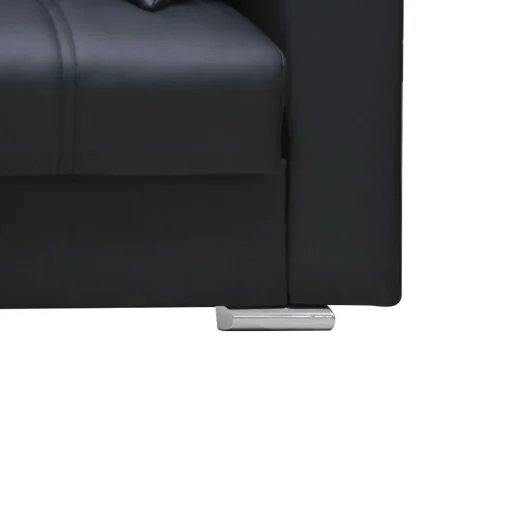 Bissolo Casa Divani Letto<DIVANO LETTO ALBA CON APERTURA CLIC CLAC IN ECOPELLE NERA: vendita online DIVANO LETTO ALBA CON APERTURA CLIC CLAC IN ECOPELLE NERA in offerta