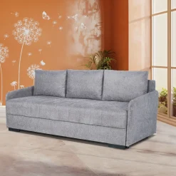 Bissolo Casa Divani Letto<DIVANO LETTO BETTA CON CARRELLO ESTRAIBILE IN TESSUTO GRIGIO: vendita online DIVANO LETTO BETTA CON CARRELLO ESTRAIBILE IN TESSUTO GRIGIO in offerta