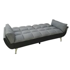 Bissolo Casa Divani Letto<DIVANO LETTO CARLO CM 220 CON APERTURA CLIC CLAC IN TESSUTO GRIGIO: vendita online DIVANO LETTO CARLO CM 220 CON APERTURA CLIC CLAC IN TESSUTO GRIGIO in offerta