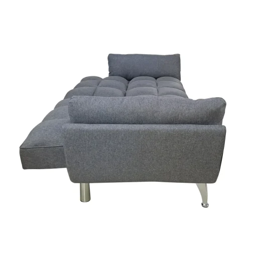 Bissolo Casa Divani Letto<DIVANO LETTO CARLO CM 220 CON APERTURA CLIC CLAC IN TESSUTO GRIGIO: vendita online DIVANO LETTO CARLO CM 220 CON APERTURA CLIC CLAC IN TESSUTO GRIGIO in offerta