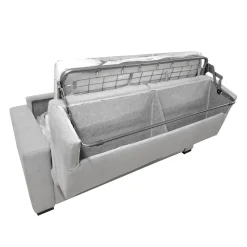 Bissolo Casa Divani Letto<DIVANO LETTO CITY CM 175 CON RETE ELETTROSALDATA IN TESSUTO GRIGIO: vendita online DIVANO LETTO CITY CM 175 CON RETE ELETTROSALDATA IN TESSUTO GRIGIO in offerta