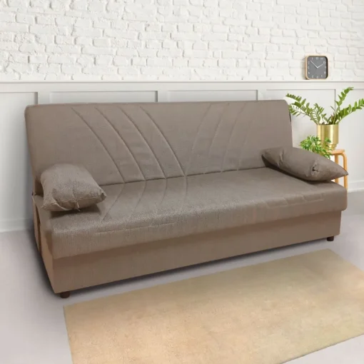 Bissolo Casa Divani Letto<DIVANO LETTO FIJI CON CLIC CLAC IN TESSUTO BEIGE: vendita online DIVANO LETTO FIJI CON CLIC CLAC IN TESSUTO BEIGE in offerta