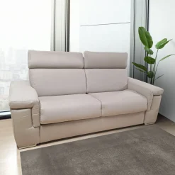Bissolo Casa Divani Letto<DIVANO LETTO IRIS CM 220 CON RETE ELETTROSALDATA IN TESSUTO BEIGE: vendita online DIVANO LETTO IRIS CM 220 CON RETE ELETTROSALDATA IN TESSUTO BEIGE in offerta