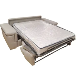 Bissolo Casa Divani Letto<DIVANO LETTO IRIS CM 220 CON RETE ELETTROSALDATA IN TESSUTO BEIGE: vendita online DIVANO LETTO IRIS CM 220 CON RETE ELETTROSALDATA IN TESSUTO BEIGE in offerta