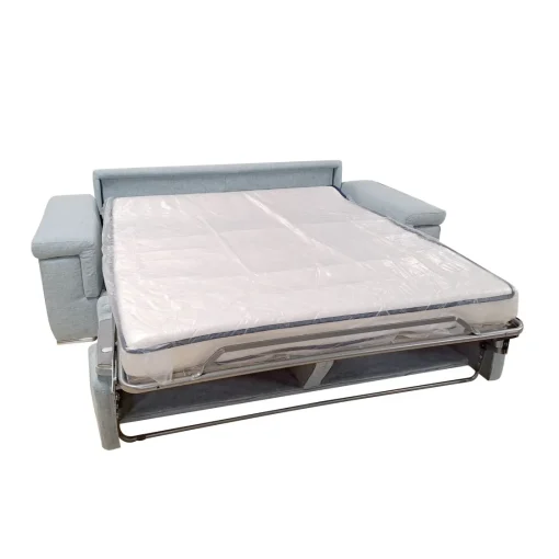 Bissolo Casa Divani Letto<DIVANO LETTO IRIS CM 240 CON RETE ELETTROSALDATA IN TESSUTO ACQUA: vendita online DIVANO LETTO IRIS CM 240 CON RETE ELETTROSALDATA IN TESSUTO ACQUA in offerta