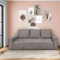 Bissolo Casa Divani Letto<DIVANO LETTO MAXI MONTANA CM 230 CON APERTURA CLIC CLAC IN TESSUTO GRIGIO: vendita online DIVANO LETTO MAXI MONTANA CM 230 CON APERTURA CLIC CLAC IN TESSUTO GRIGIO in offerta