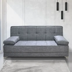 Bissolo Casa Divani Letto<DIVANO LETTO NEON CON APERTURA CLIC CLAC IN TESSUTO GRIGIO: vendita online DIVANO LETTO NEON CON APERTURA CLIC CLAC IN TESSUTO GRIGIO in offerta