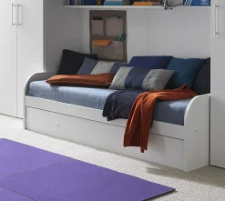 Bissolo Casa Letti Singoli<DIVANO LETTO SINGOLO BIANCO FRASSINATO