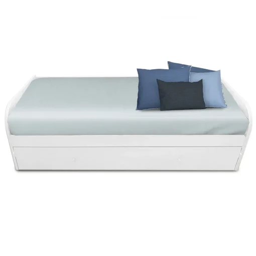 Bissolo Casa Letti Singoli<DIVANO LETTO SINGOLO BIANCO FRASSINATO