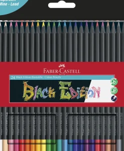 Bissolo Casa Colori A Matita Matite In Blister<FABER CASTELL - BLACK EDITION ASTUCCIO 24 MATITE COLORATE: vendita online FABER CASTELL - BLACK EDITION ASTUCCIO 24 MATITE COLORATE in offerta