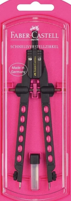 Bissolo Casa Disegno Tecnico Compassi<FABER CASTELL - COMPASSO BALAUSTRONE FACTORY NEON ASSORTITI: vendita online FABER CASTELL - COMPASSO BALAUSTRONE FACTORY NEON ASSORTITI in offerta